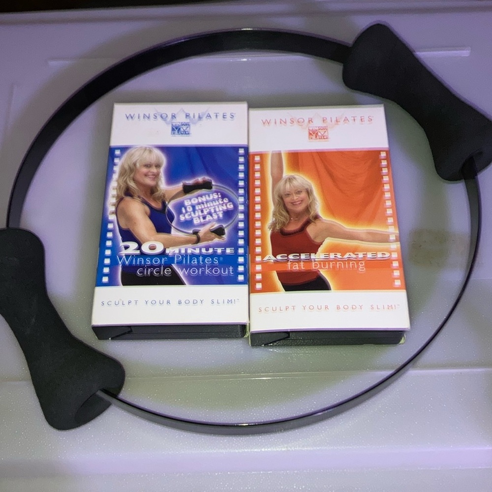 Winsor Pilates two VHS PLUS circle